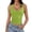 Green, variant on Women's Fashionable Casual U-Neck Solid Color Tank Top for Everyday Summer and Basic Layering,Black,M