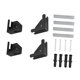 thumbnail image 2 of Soporte de pared para tableta multifuncional, eficiente y organizado con tornillos y pegatinas. Negro, 2 of 9