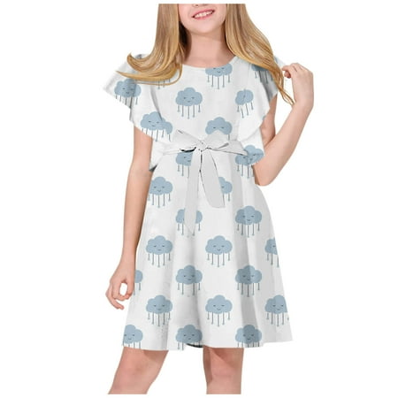 

pop seller Summer Trend Casual Digital Printed Children s Sleeveless Vest Dress