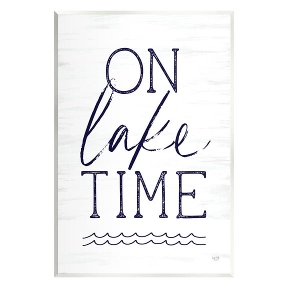 Stupell On Lake Time Water Waves Landscape Painting Wall Plaque Unframed Art Print Wall Art