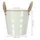 thumbnail image 2 of KALLORY Florero De Hierro Beige Resistente Con Retro Para De Interiores, 2 of 5