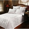Roses Matelasse shams, Set of Two, White