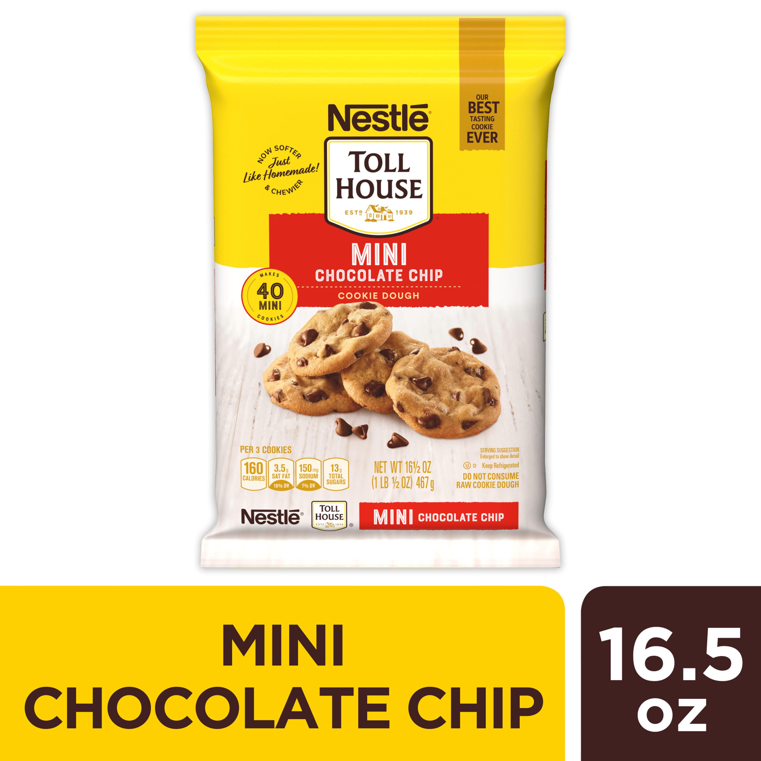 Nestle Toll House Mini Chocolate Chip Cookie Dough 16.5 oz.