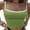 Green, variant on LMLYSoH Women´s Crop Cami Tops, Spaghetti Strap Square Neck Contrast Color Slim Fit Camisole