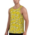 thumbnail image 2 of KLL Banana A Print Men's Muscle Gym Workout Stringer Tank Tops Bodybuilding Fitness T-Shirts Tank Tops Men-X-Large, 2 of 7