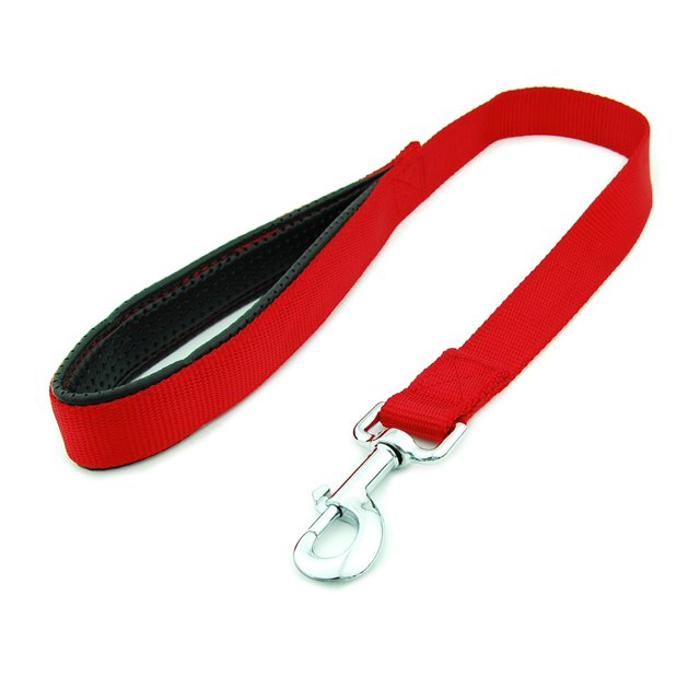 Correa de nailon reflectante para mascotas, para perros grandes y bebés, de mano en mano, con cordón corto y cadena para perros