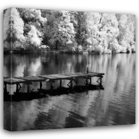 Alan Hausenflock 15x15 Gallery Wrapped Canvas Wall Art Titled - Mint Springs Lake Square III