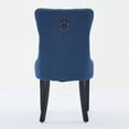 thumbnail image 6 of GAKMCIL Fabric Dining Chair (Set of 2), Comfy Tufted Fabric Upholstered Dining Chair with Nailhead Trim, Solid Wood Legs, Weight Capacity 300lb for Dining Room and Kitchen (Blue), 6 of 11