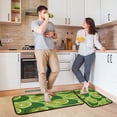 thumbnail image 6 of 2-Piece Kitchen Mat Set Non Slip Washable Floor Mats Decorative Rugs for Kitchen Sink Laundry Lime Slice Image, 6 of 7
