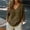 Green, variant on GILIGEGE Linen Shirts For Women Ropa De Lino Para Mujer Solid Color Blouses 3/4 Sleeve Three Quarter Sleeve Dressy Casual Clothes V Neck Shirts Lightweight Blouses Gauzy Shirts DailyTop Beige 4XL