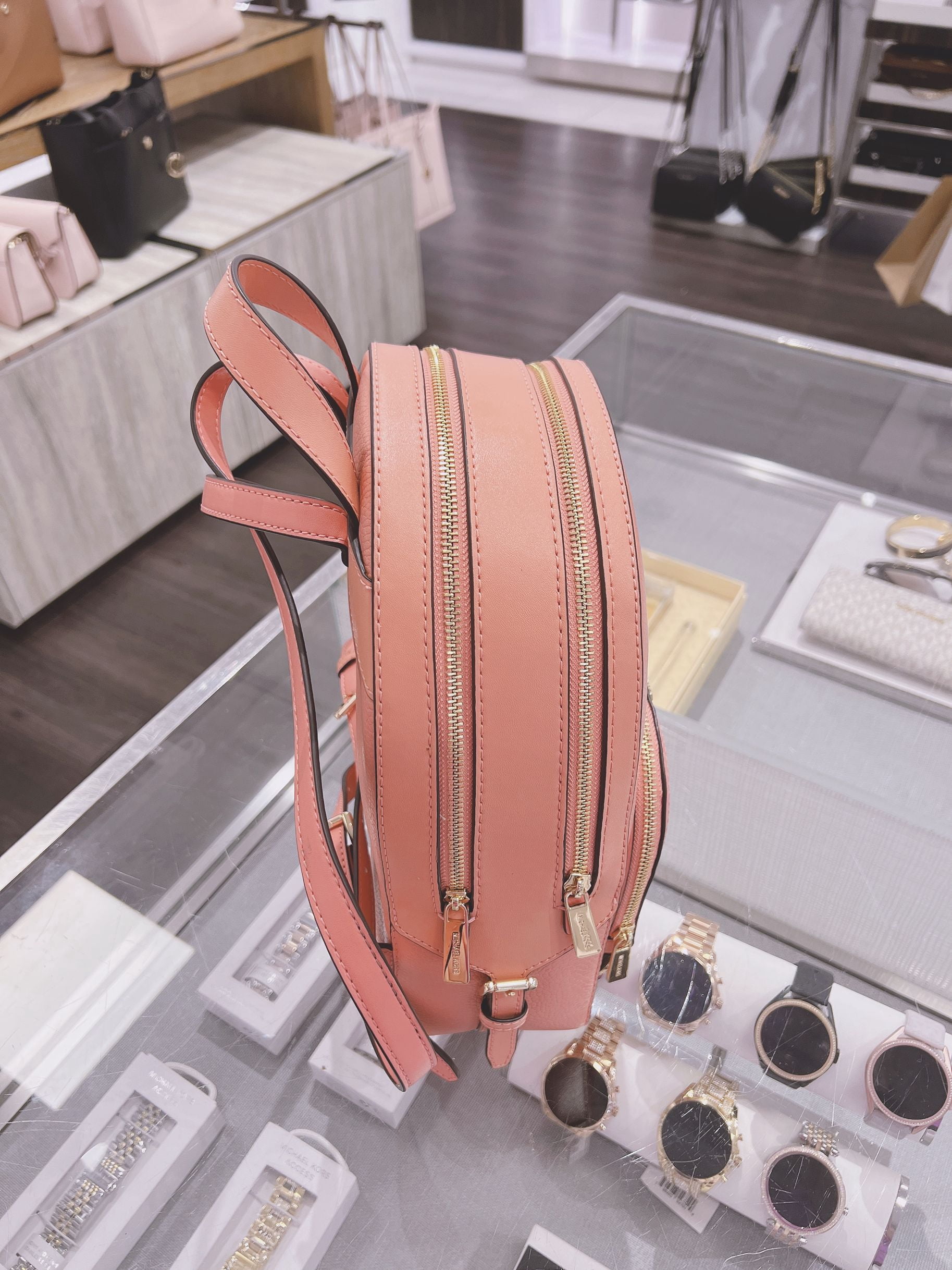 Michael Kors Jaycee Medium Zip Pocket Backpack Bag in  display picture 1