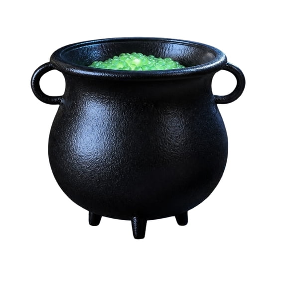Orangide Witch Cauldron Decoration, Cast Iron Pot Prop for Halloween Party, Spooky Witches Brew Bowl for Home Indoor Outdoor Halloween Decorations