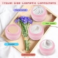 thumbnail image 5 of Plastic Container,Travel Make Up Storage Pot,250ml/8oz Leak Proof Cosmetic Container,4pcs Wide Mouth Cosmetic Bottles for Home,Office,Pink, 5 of 6