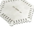 thumbnail image 4 of High-Precision Hexagon Wet Film Comb (25-3000 um)- Paint Thickness - Stainless Steel, Heavy Duty, 4 of 8
