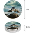 thumbnail image 1 of RYLABLUE Mermaid Set of 6 Round Coaster for Drinks, Absorbent Ceramic Stone Coasters Cup Mat with Cork Base for Home Kitchen Room Coffee Table Bar Decor, 1 of 5
