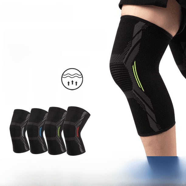 Rodillera deportiva de nailon de punto, protectora para montar, correr, saltar, fitness, cálida, para hombres y mujeres