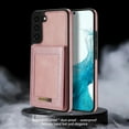 thumbnail image 5 of Feishell Wallet Case for Samsung S22, [RFID Blocking] Credit Card Holder Back Magnetic Buckle Luxury Premium PU Leather Purse Flip Kickstand Shockproof Cover for Samsung Galaxy S22, Rosegold, 5 of 8