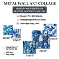 thumbnail image 4 of Designart "Futuristic Symmetry In Industrial Blue" Geometric Wall Art Set Of 5 - Blue Modern For Bedroom Wall Art Set, 4 of 6