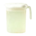 thumbnail image 3 of Fridge Clear Plastic Juice Pitcher with Flip Spout Lid & Hand Grip, Multi-Purpose Beverage Water Jug for Cold Homemade Drinks, 3 of 5