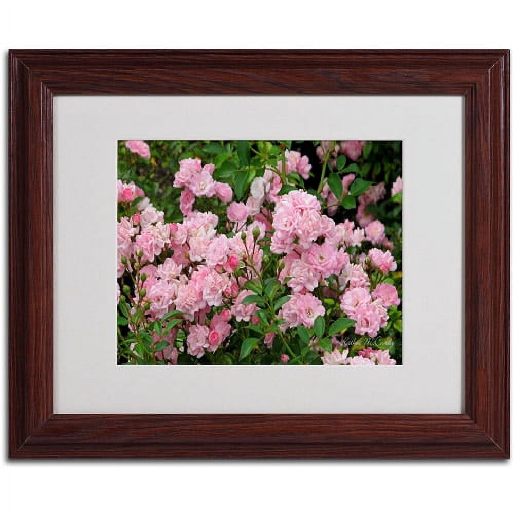 Trademark Art 'Pink Roses' Matted Framed Art by Kathie McCurdy