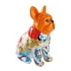 thumbnail image 4 of Estatua de bulldog francés, figura decorativa de resina, centro de mesa moderno de escritorio Cabeza naranja, 4 of 9