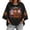 Dark Purple, variant on Happy Hallothanksmas Fall Shirts for Women 3/4 Sleeve Hooded Halloween Sweatshirt Loose Fit Casual Thanksgiving Christmas Graphic Hoodies
