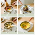 thumbnail image 6 of 1 Pcs Non Stick Frying Pans, Silver 12.2x6.3x1.57inch Mini Fry Pan, Chef's Classic Stainless Open Skillet, Flat Bottomed Pan, Small Frying Pan, Snowflake Patterned Pan, 6 of 12