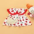 thumbnail image 2 of PENGXIANG Robe d'Été Sans Manches à Volants pour Bébé Fille Imprimé Fraise Rose 3-6 Mois, 2 of 8
