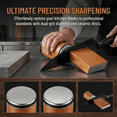 thumbnail image 5 of Rolling Knife Sharpener Kit, 4-Angle Tumbler Knife Sharpener with Double Diamond 400/1000 Discs for Kitchen Knives, 5 of 7