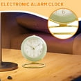 thumbnail image 4 of JIhuahe Metal Alarm Clock for Heavy Sleepers, Creative Silent Electronic Digital Alarm Clock with Night Light, Children's Bedroom Clock, Student Desk Clock,White, 4 of 4