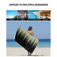thumbnail image 5 of Sage Green Black Ombre Towel Set of 3, Soft Microfiber Bath Towels, Hand Towel, Washcloths, Modern Abstract Striped Gradient Quick-Dry Absorbent Towels for Bathroom Kitchen Hotel Beach Gym Spa, 5 of 7