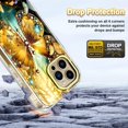 thumbnail image 3 of Meshine Compatible with iPhone 13 Pro Max Case,10FT Military Grade Drop Protection,Built with Screen Protector,Rugged Protective Cover with Fashionable Designs for Women Girls,Butterfly, 3 of 6