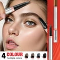 thumbnail image 4 of New！ 2 in 1 Eyebrow Pencil with Gel 2024 New Ended 3D Microblading Eyebrow Pen 2 in 1 Ended 4 Fork Tip Brow Tint Pencil Eyebrow Setting Wax End Long Lastin 1ml, 4 of 9