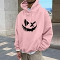 thumbnail image 2 of CFLVAEK Graphic Hoodies for Men Oversized Long Sleeve Hooded Sweatshirts Big and Tall Drawstring Pullover Tops Fall Fashion Clothes 2025 Pink XXXL, 2 of 6