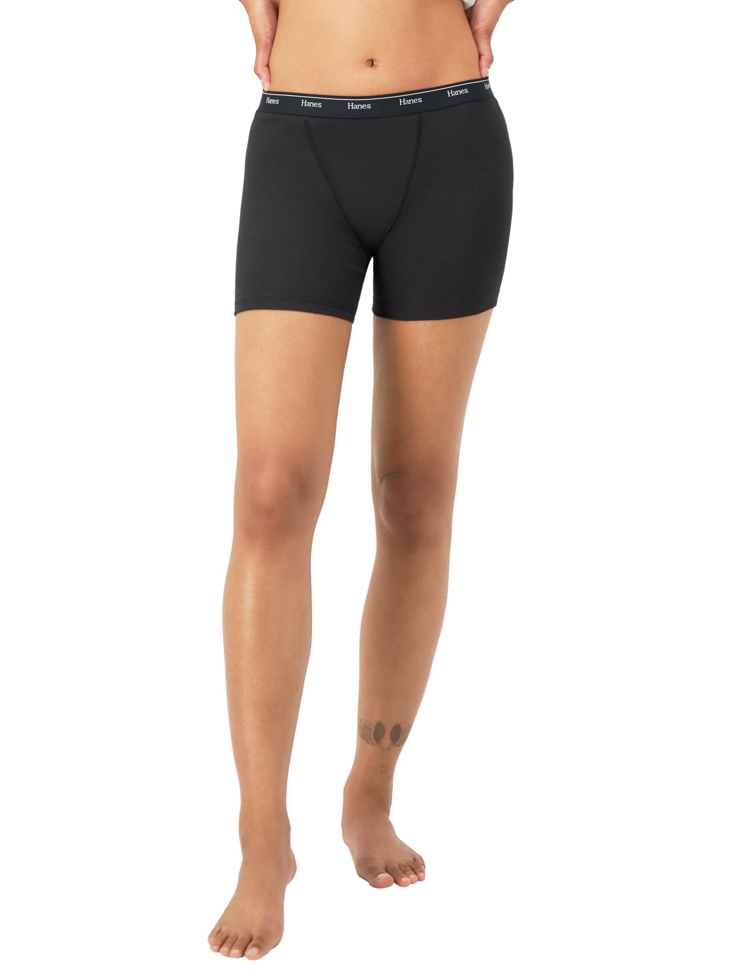 Hanes Originals Women's Mid-Thigh Boxer Brief Underwear