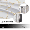 thumbnail image 7 of Junvictex White Blackout Curtain for Bedroom Gold Foil Moroccan Metallic Print,Grommet Top,52"Wx84"L,2 Panels, 7 of 7