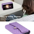 thumbnail image 4 of Magnetic Flip Case for Samsung A32 4G,Crossbody Strap RFID Blocking Leather Purse Case with Card Holder, Zipper Bills Slot Handbag Wrist Lanyard Cover for Samsung Galaxy A32 4G, Purple, 4 of 9