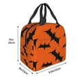 thumbnail image 6 of ZICANCN Insulated Lunch Bag for Women Men, Bats Flying Cute Horror Reusable Cute Lunch Bags for Picnic School Work Office, 6 of 8