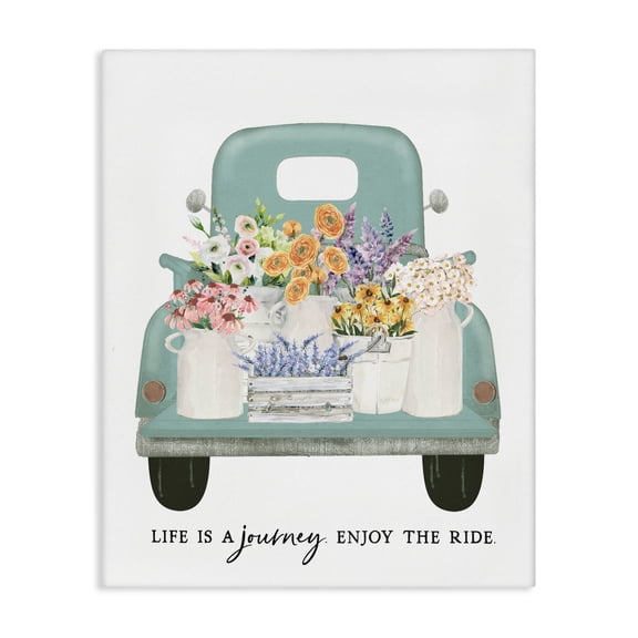 Enjoy The Ride Truck Canvas Wall Art, design by Lettered and Lined