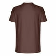 thumbnail image 4 of Tops for Men under $5 Short Sleeve Independence Day Round-Neck Print Casual Blouses Brown M, 4 of 4