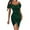 Green, variant on IROINNID Wedding Guest Dress for Women Evening Night Formal Fall Dress Summer Solid Off The Shoulder Short Sleeve Mini Dress Trendy Bodycon Dress,Gray