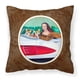 thumbnail image 1 of "Caroline's Treasures Mona Lisa con cojín decorativo de tela Corgi 7284PW1414, 14 H x 14 W, multicolor" Caroline's Treasures 7284PW1414, 1 of 1