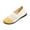 Yellow, variant on Women's Wide Width Flat Shoes Hollow Knit Upper Spring Summer Daily Soft Walking Shoes Black