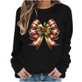 thumbnail image 2 of Jjayotai Christmas Sweatshirt, Women's Oversized Sweatshirt, Funny Long Sleeve Xmas Crewneck Pullover Y2K Top Black-1 XS, 2 of 6