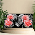 thumbnail image 6 of 1 Pcs 2D Flat License Plate Covers & Frames, Heart with Roses For Decorative Front, Waterproof For Decoration Aluminum License Plate Covers & Frames Cover For Men Women, 12" X 6", 6 of 7
