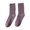 A-Purple91, variant on Kaiare Women's Socks Cotton Knitted Mid Calf Socks Stylish Versatile Retro Trendy Casual Daily Socks