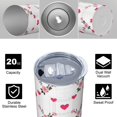 thumbnail image 4 of Pioneer Flower Floral Print Pattern 20oz Skinny Tumbler with Straw & Lid, Double Wall Vacuum Insulated Cup, Leak-Proof, Cup Holder Friendly, Hot 6H Cold 12H, 4 of 6