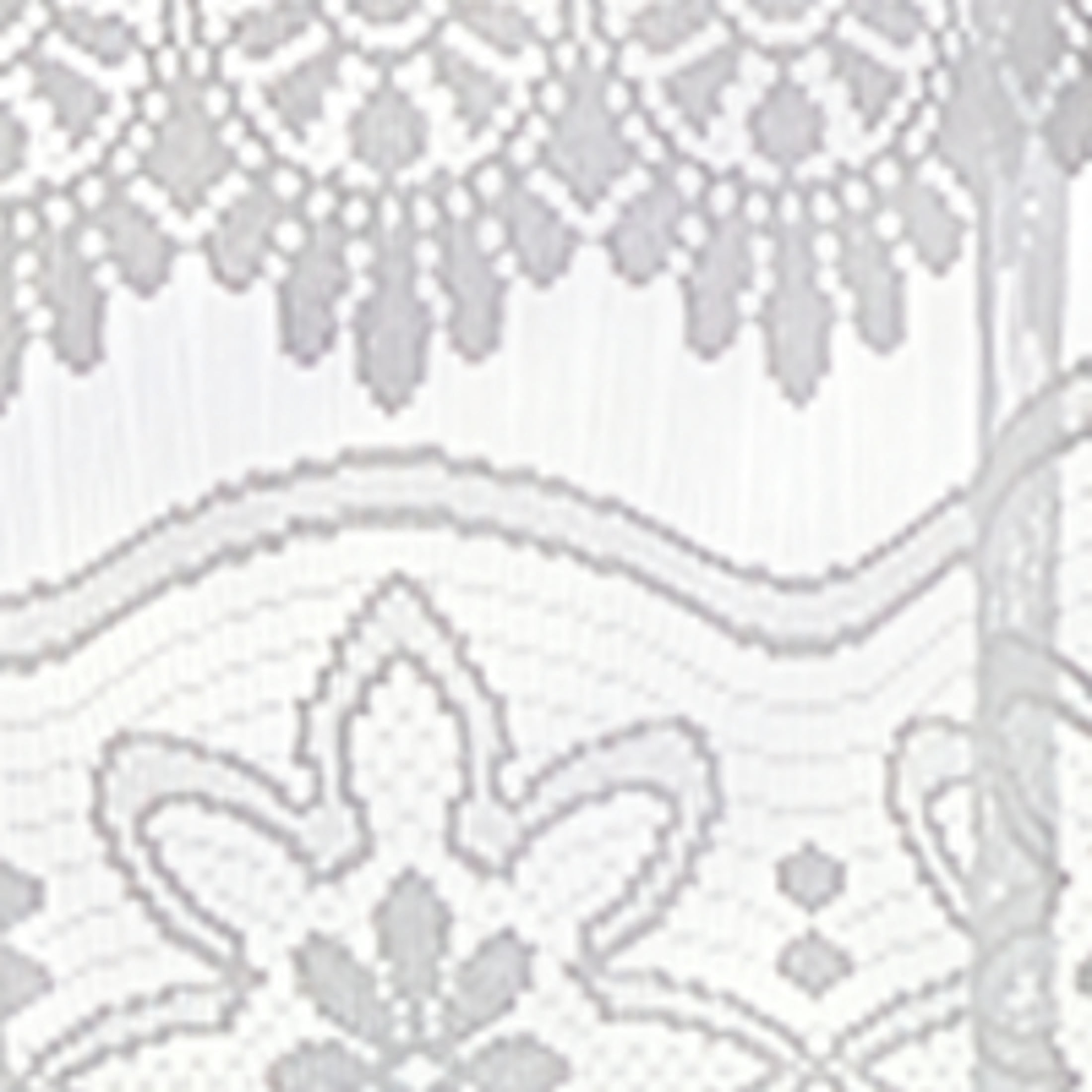 CHF Boho Lace Sheer Single Poletop Panel, White, 60" x 84"