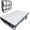 75" x 45", variant on 75" x 38"Folding Bed with 6" Memory Foam Mattress, Rollaway Guest Bed for Adults, Heavy Duty Metal Frame Foldable Portable Bed with Lockable Wheels, Space Saving for Home Office Guest Room