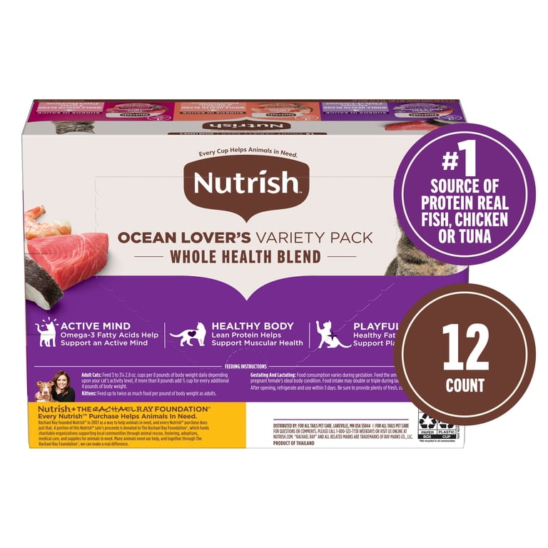 Rachael Ray Nutrish Savory Premium Wet Cat Food, Ocean Lovers